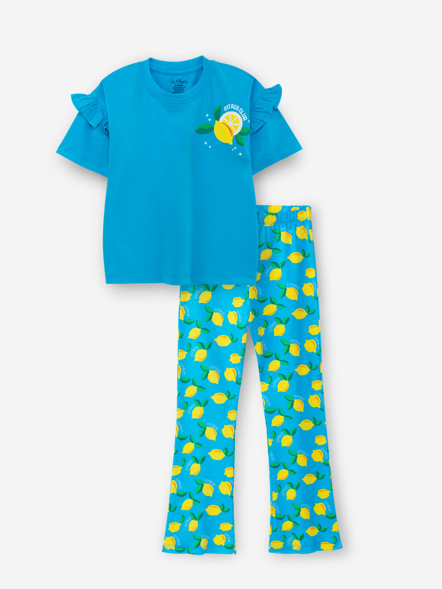 Blue Lemon Zest Bootcut Set