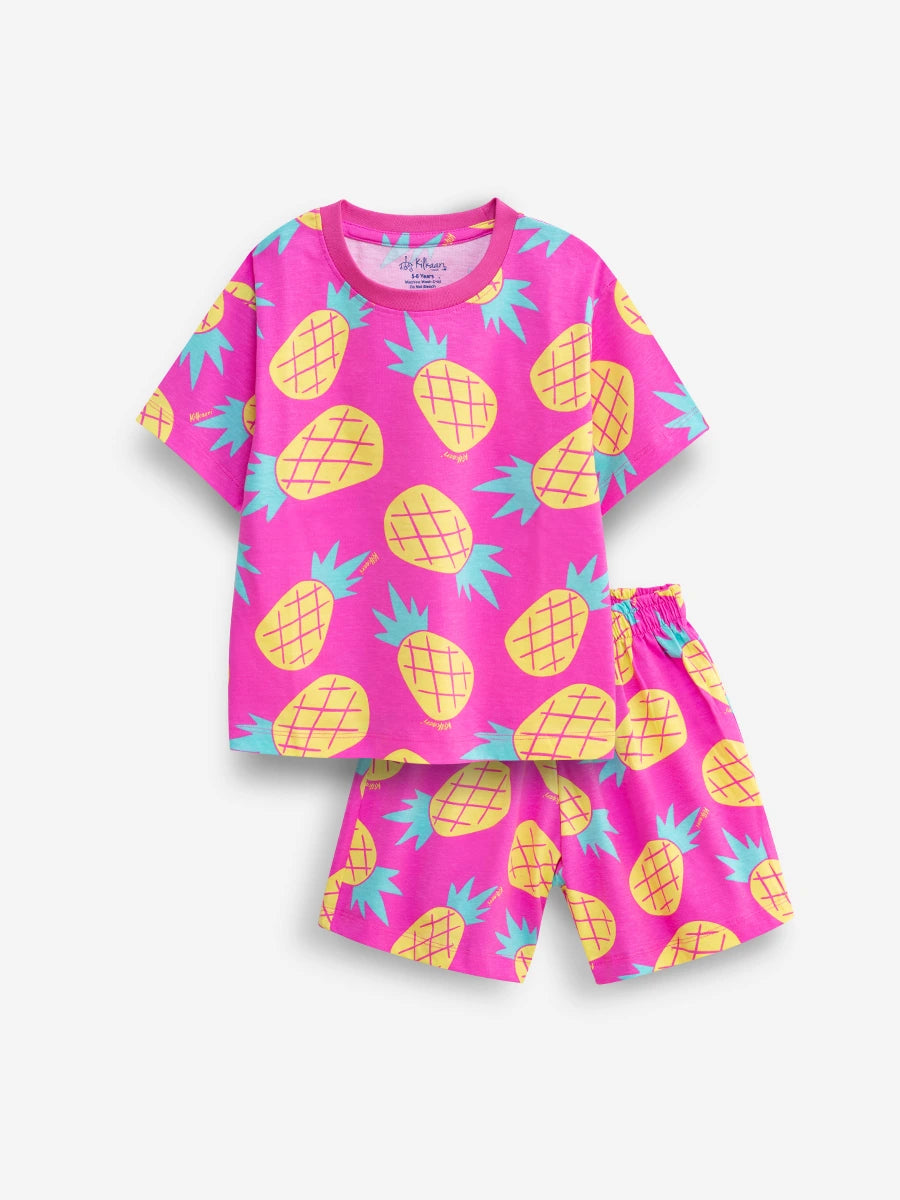 Pink Pineapple Pop Oversized Cord Set