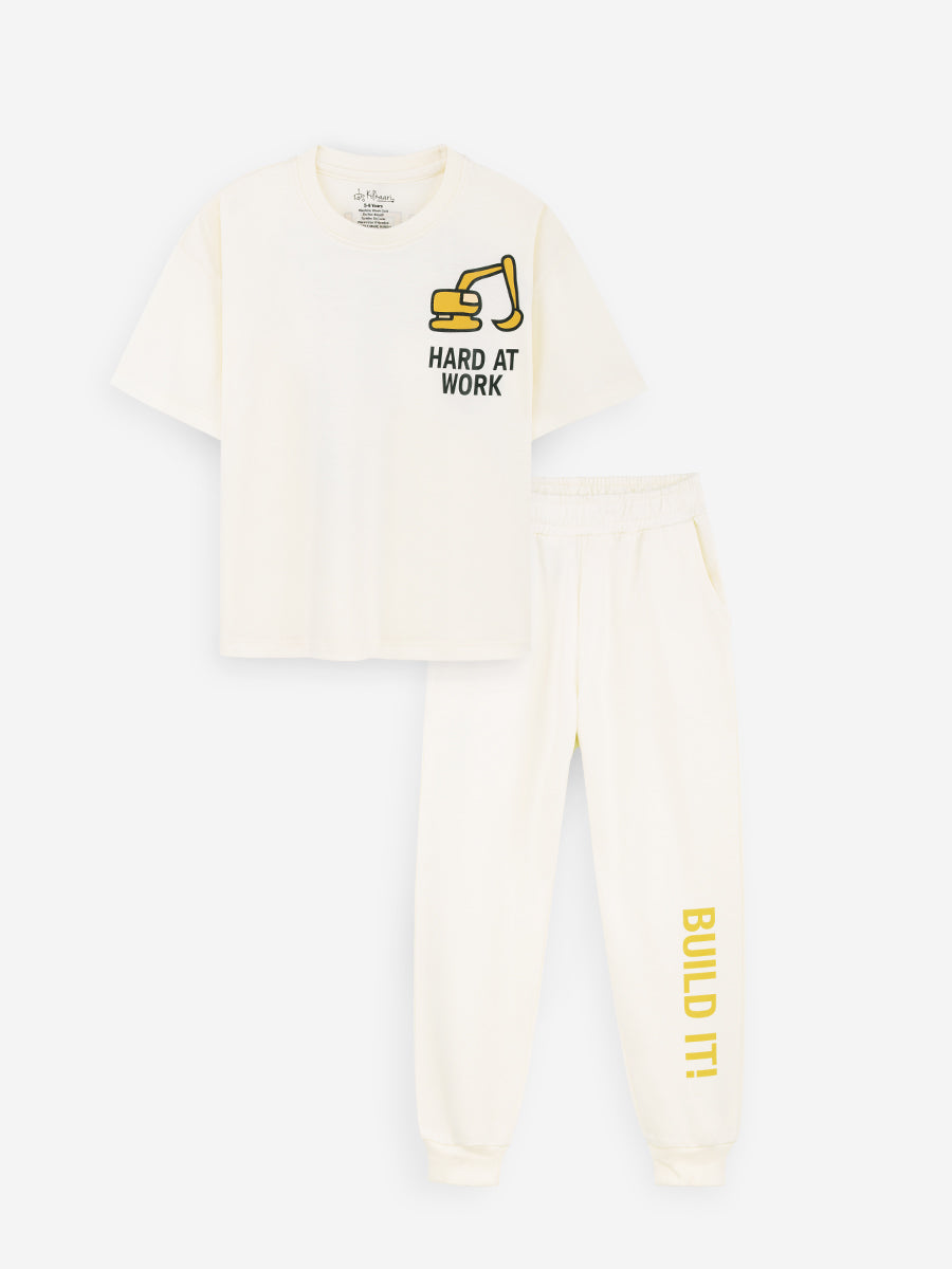 Build It Up! Oversized T-shirt and Joggers Set