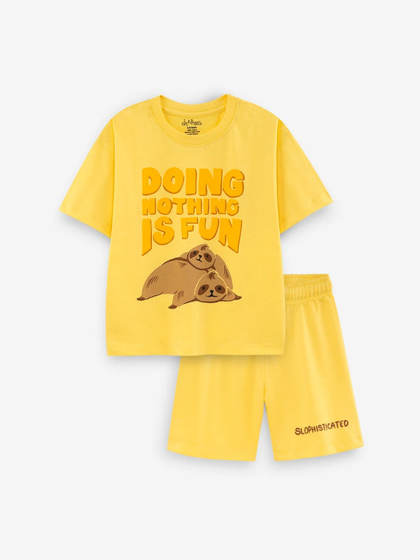Doing Nothing Is Fun Oversized Cord Set