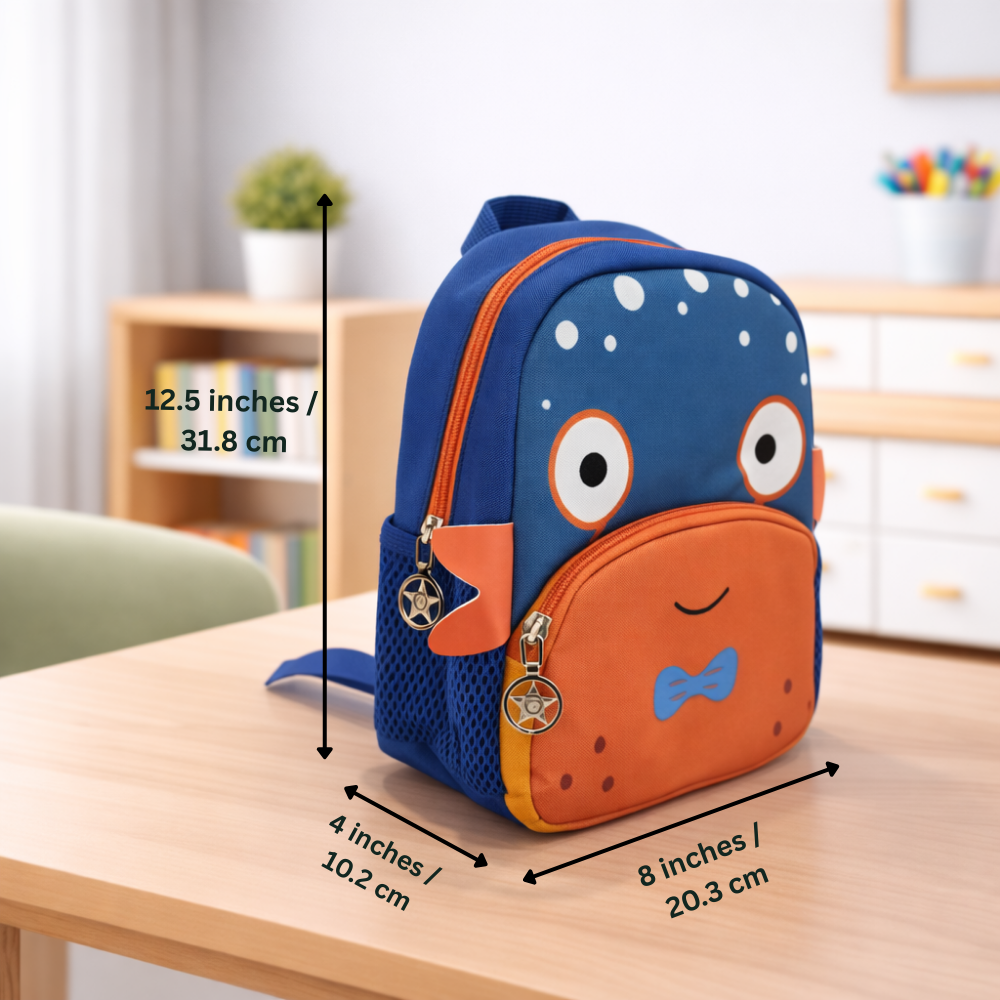 Bubbles the Fish Nursery School and Travel Backpack for Boys & Girls