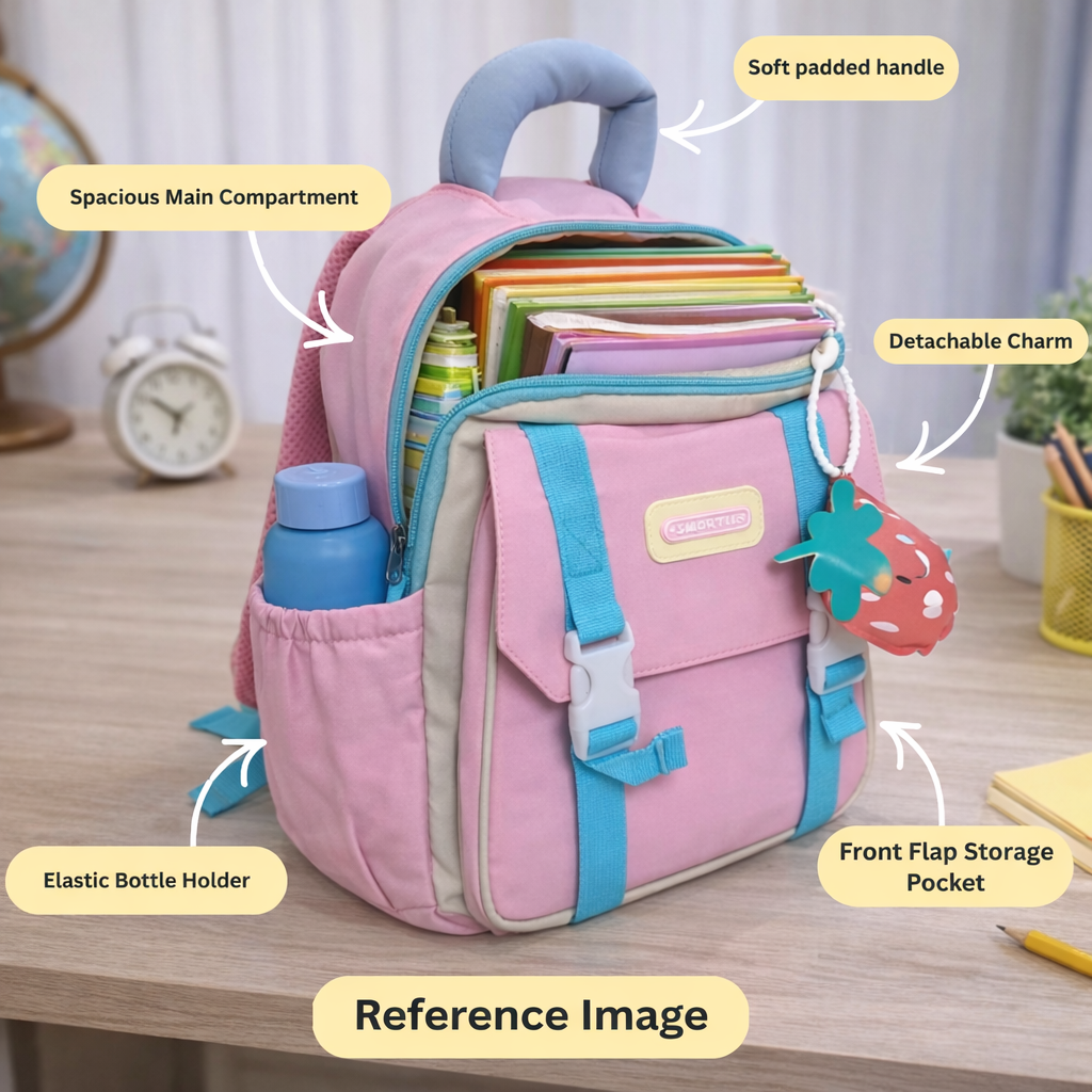 Classic Preschool Backpack with Strawberry Bliss Charm