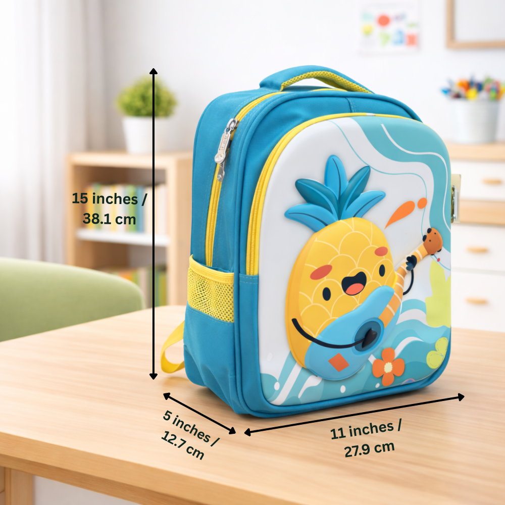 Giggle & Go For Todlers & Kids Backpack- Pineapple Popstar