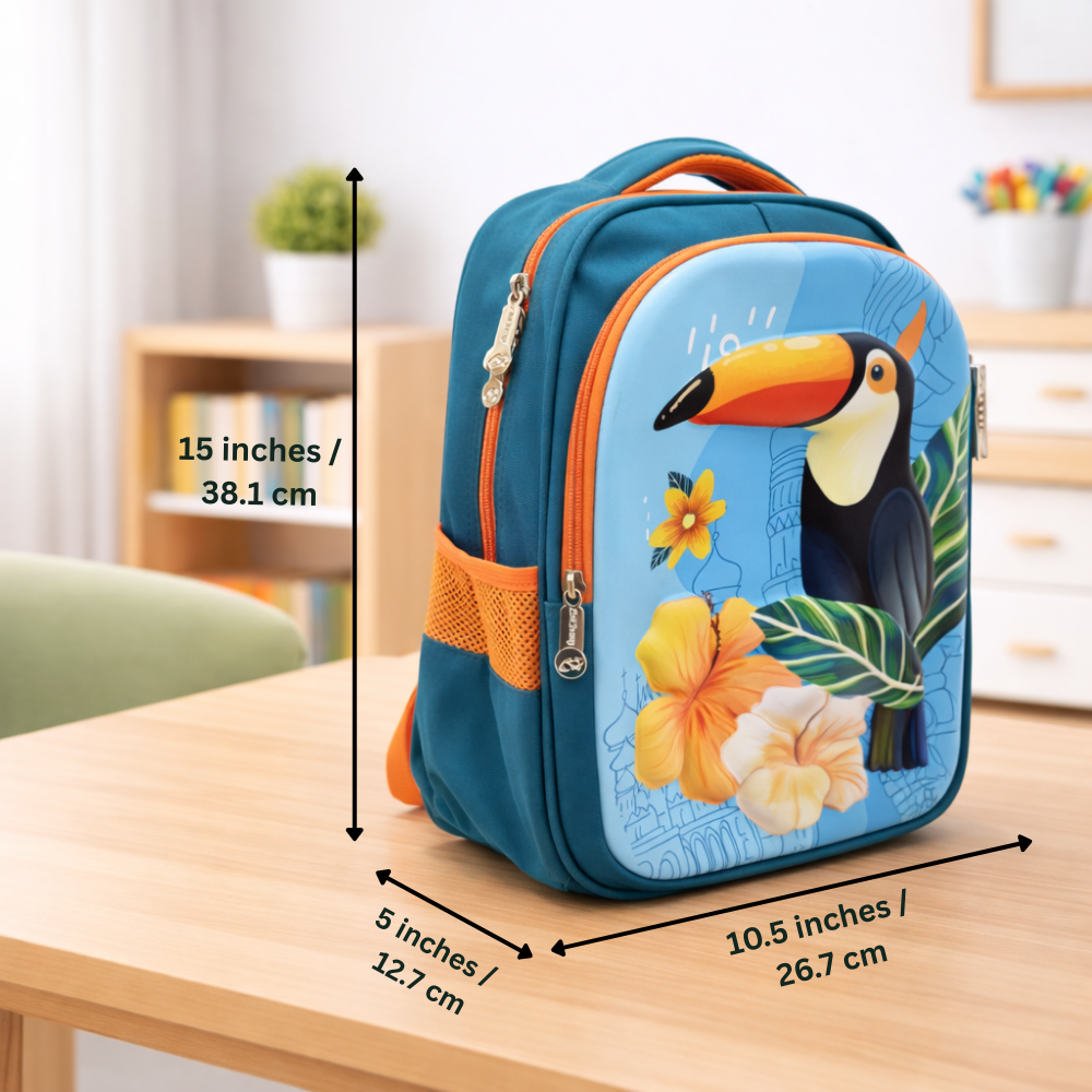 Giggle & Go For Todlers & Kids Backpack- Tropical Toucan
