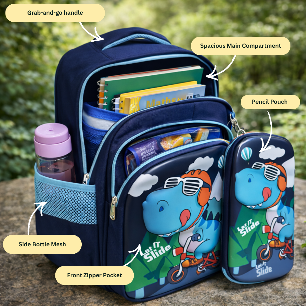 Giggle & Go For Todlers & Kids Backpack -  Dino Dash