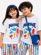 Marine Splash Full Pant Sibling Set