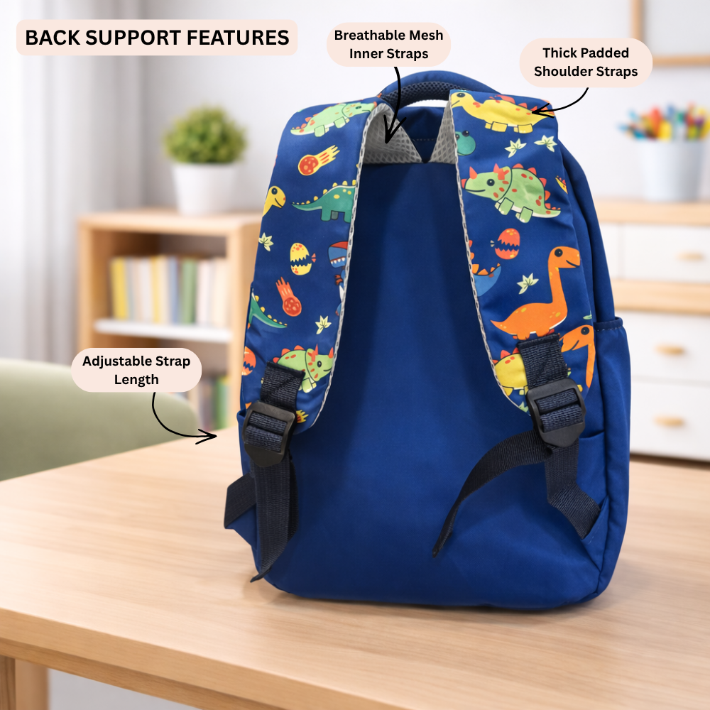 Jurassic Joy For Todlers & Kids - Blue Blaze Dino Backpack