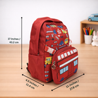 Little City Explorer  For Todlers & Kids - London Bus Backpack