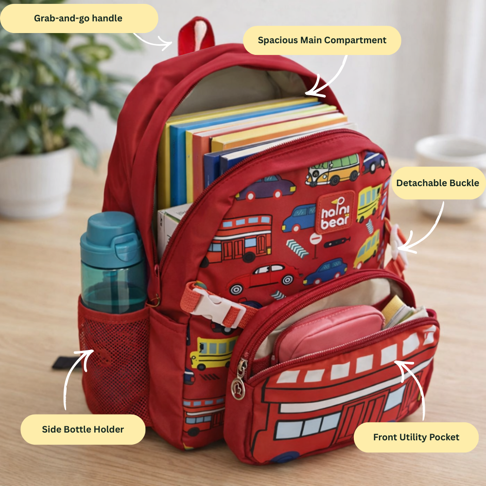 Little City Explorer  For Todlers & Kids - London Bus Backpack