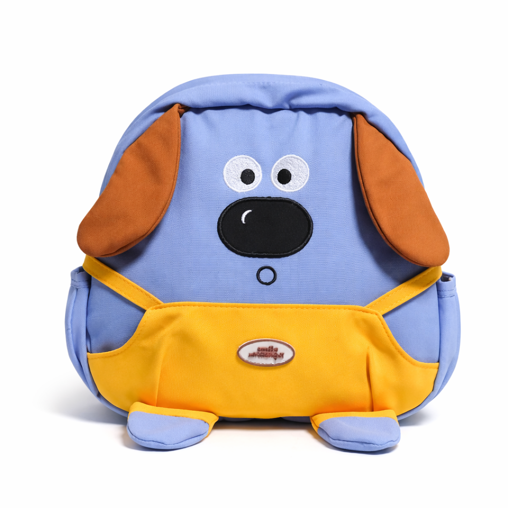 Little Paws Preschool Adventure Collection - Bubbles Blue Overalls Backpack