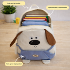 Little Paws Preschool  Adventure Collection - Milo Blue Overalls Backpack