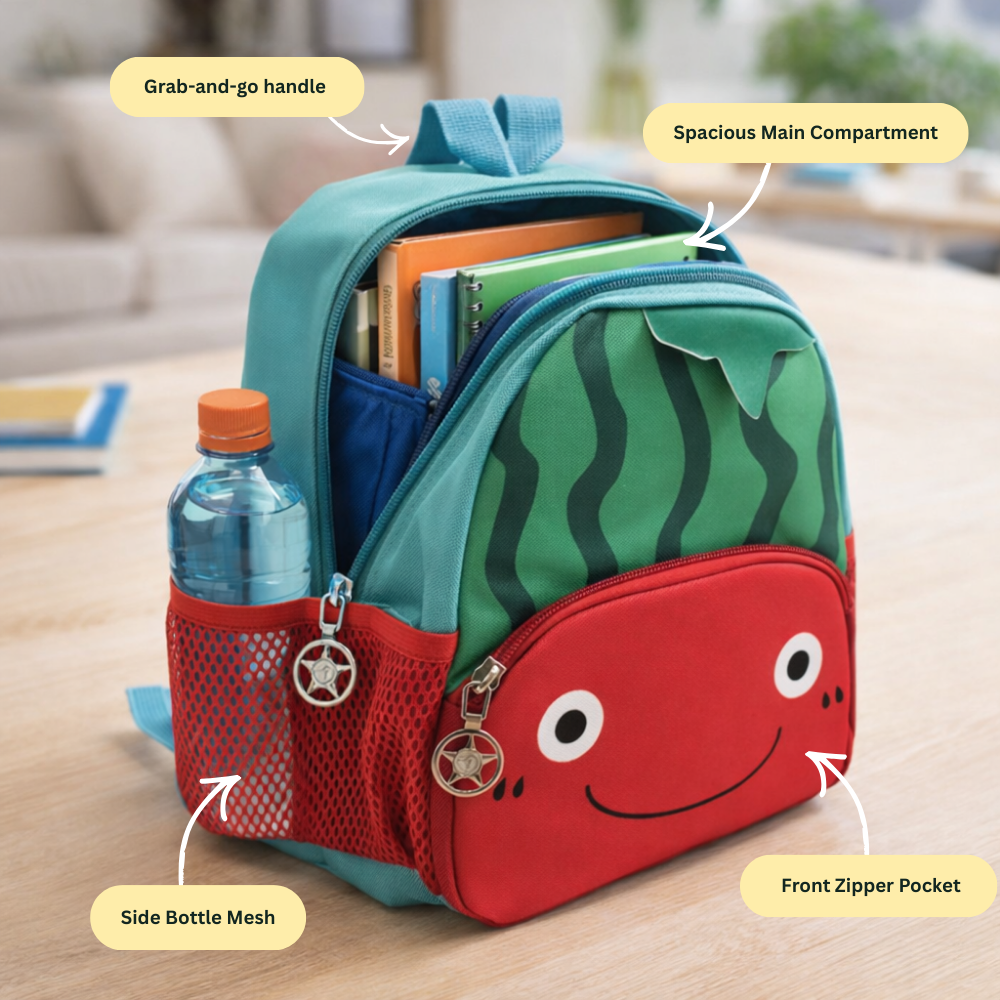 Mello Watermelon Nursery School and Travel Backpack for Boys & Girls