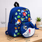 Ocean Explorer For Todlers & Kids -Captain Blue Shark Backpack