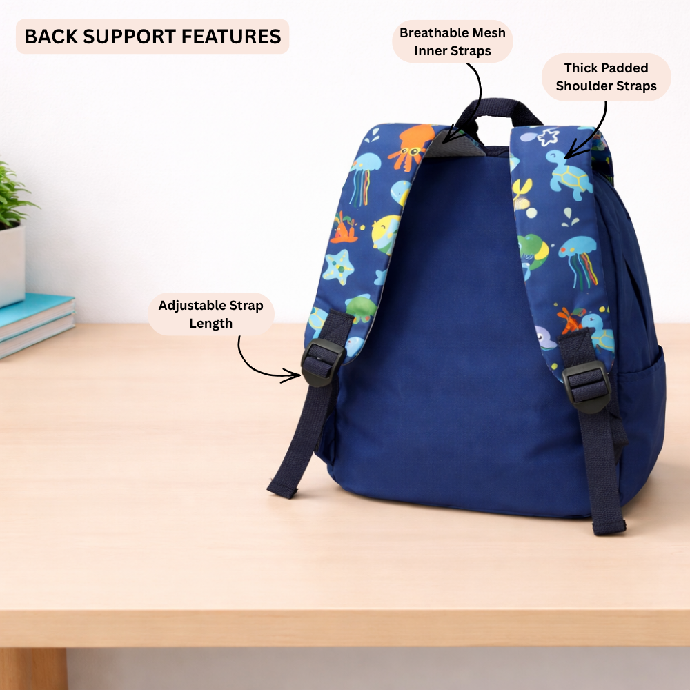 Ocean Explorer For Todlers & Kids -Captain Blue Shark Backpack