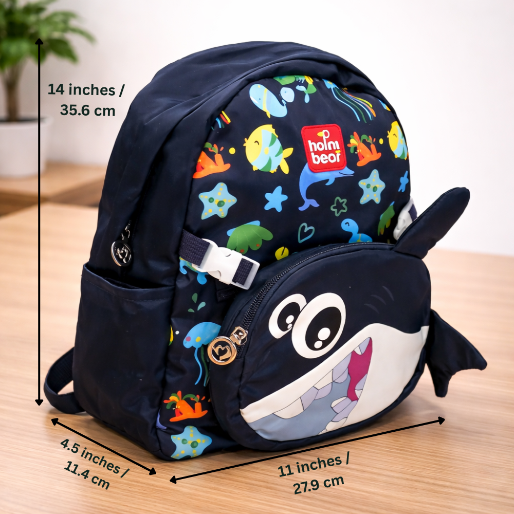 Ocean Explorer For Todlers & Kids - Midnight Fin Shark Backpack