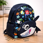 Ocean Explorer For Todlers & Kids - Midnight Fin Shark Backpack
