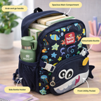 Ocean Explorer For Todlers & Kids - Midnight Fin Shark Backpack