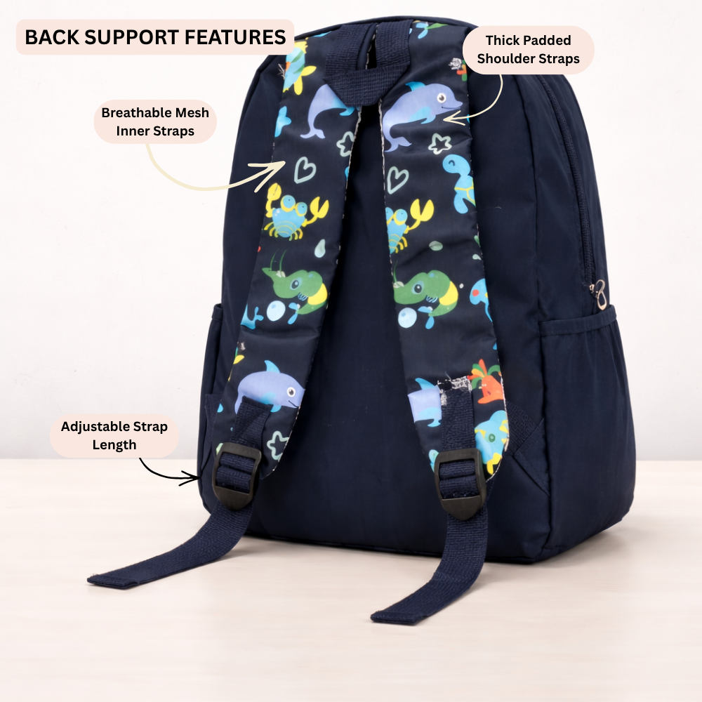 Ocean Explorer For Todlers & Kids - Midnight Fin Shark Backpack