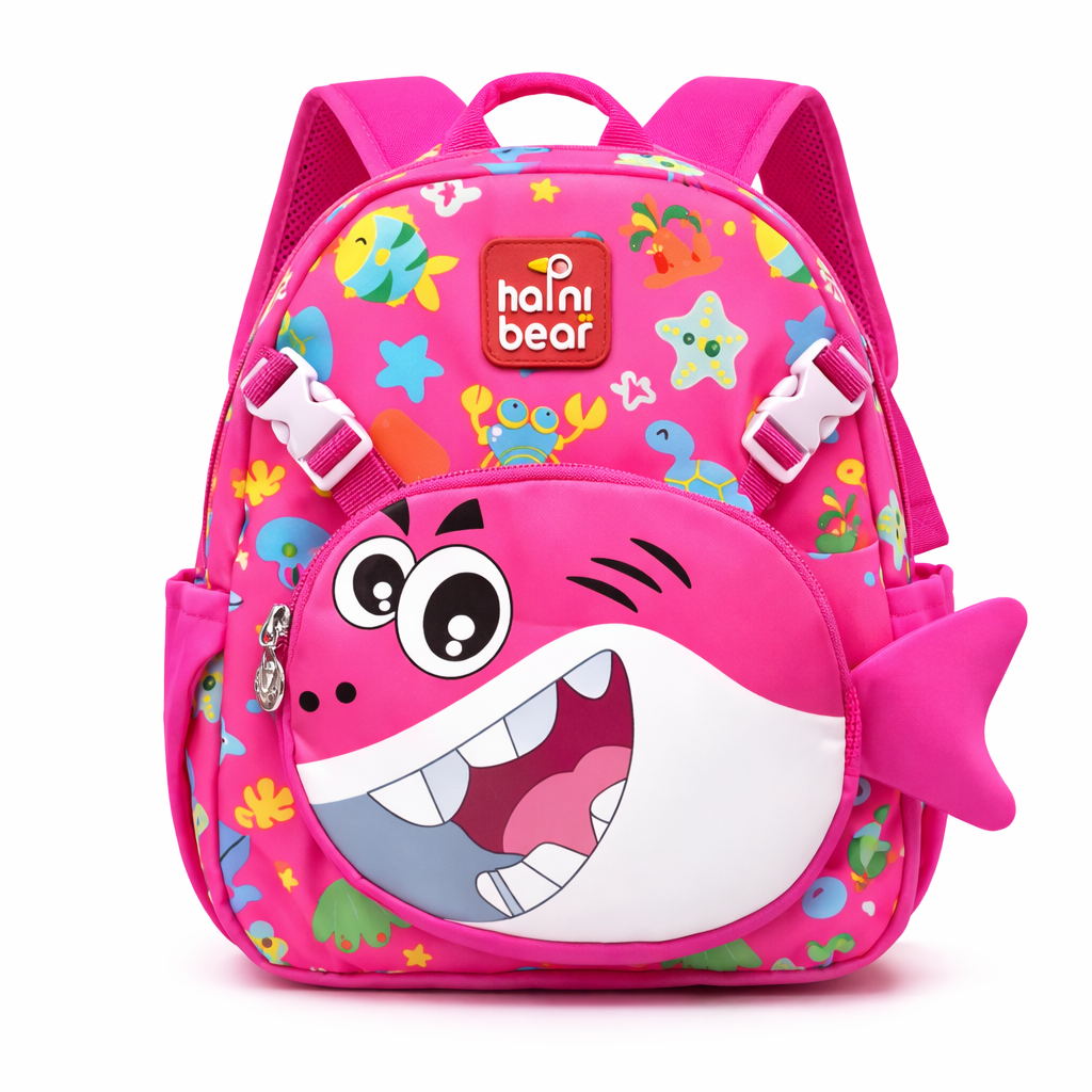 Ocean Explorer For Todlers & Kids - Sunny Pink Shark Backpack