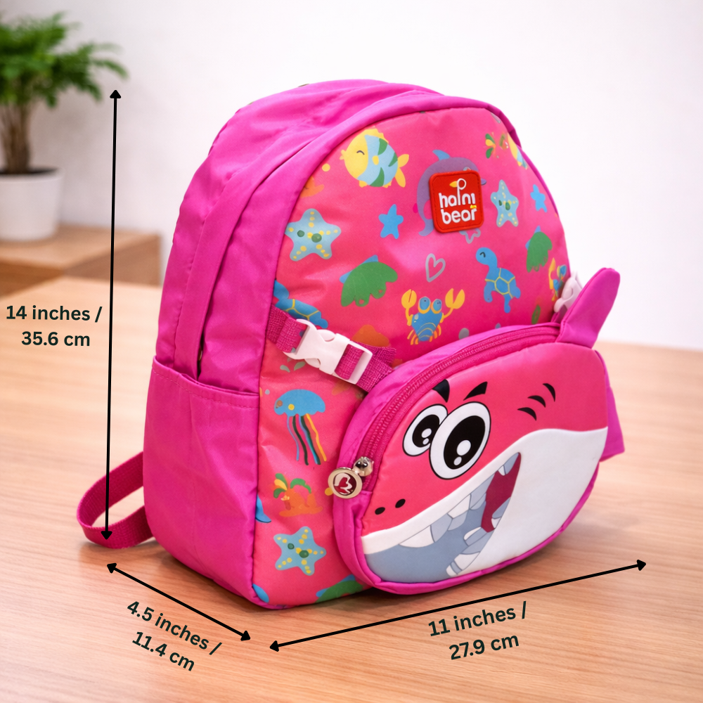 Ocean Explorer For Todlers & Kids - Sunny Pink Shark Backpack