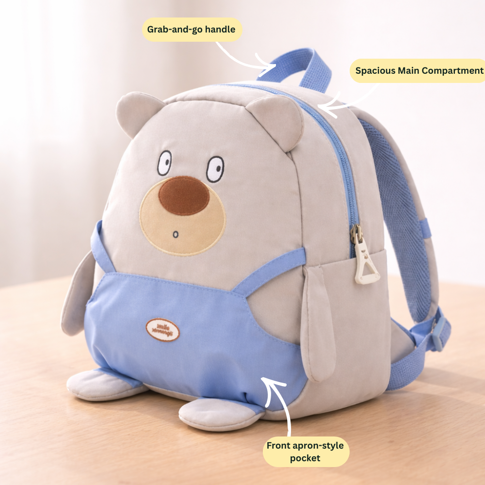 Tiny Teddy Tales Preschool Collection - Oatmeal Cub Backpack