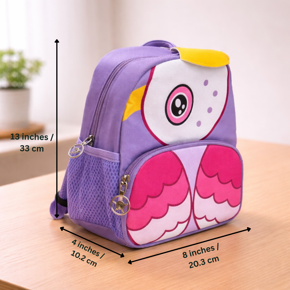Twinkle Owl Nursery School and Travel Backpack for Boys & Girls