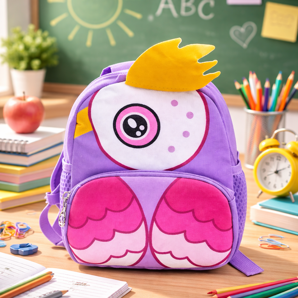 Twinkle Owl Nursery School and Travel Backpack for Boys & Girls