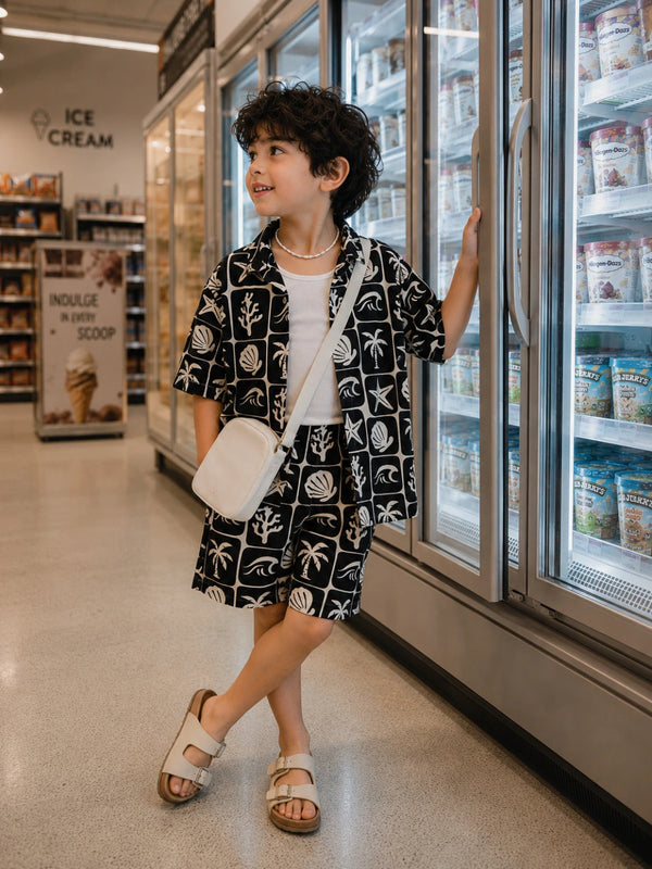 Coast at Midnight Shirt and Short Set