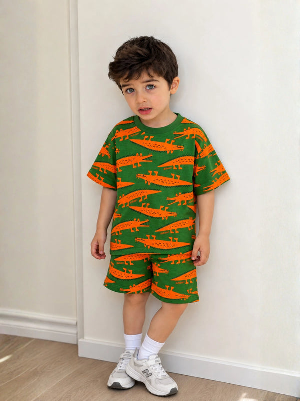 Crocodile Crew Oversized Cord Set