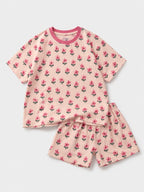 Pink Petals Oversized Cord Set