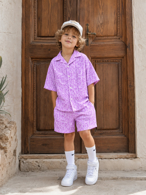Pure Linen: Purple Safari Cord Set