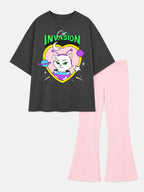 Cat Invasion Bootcutpant Set